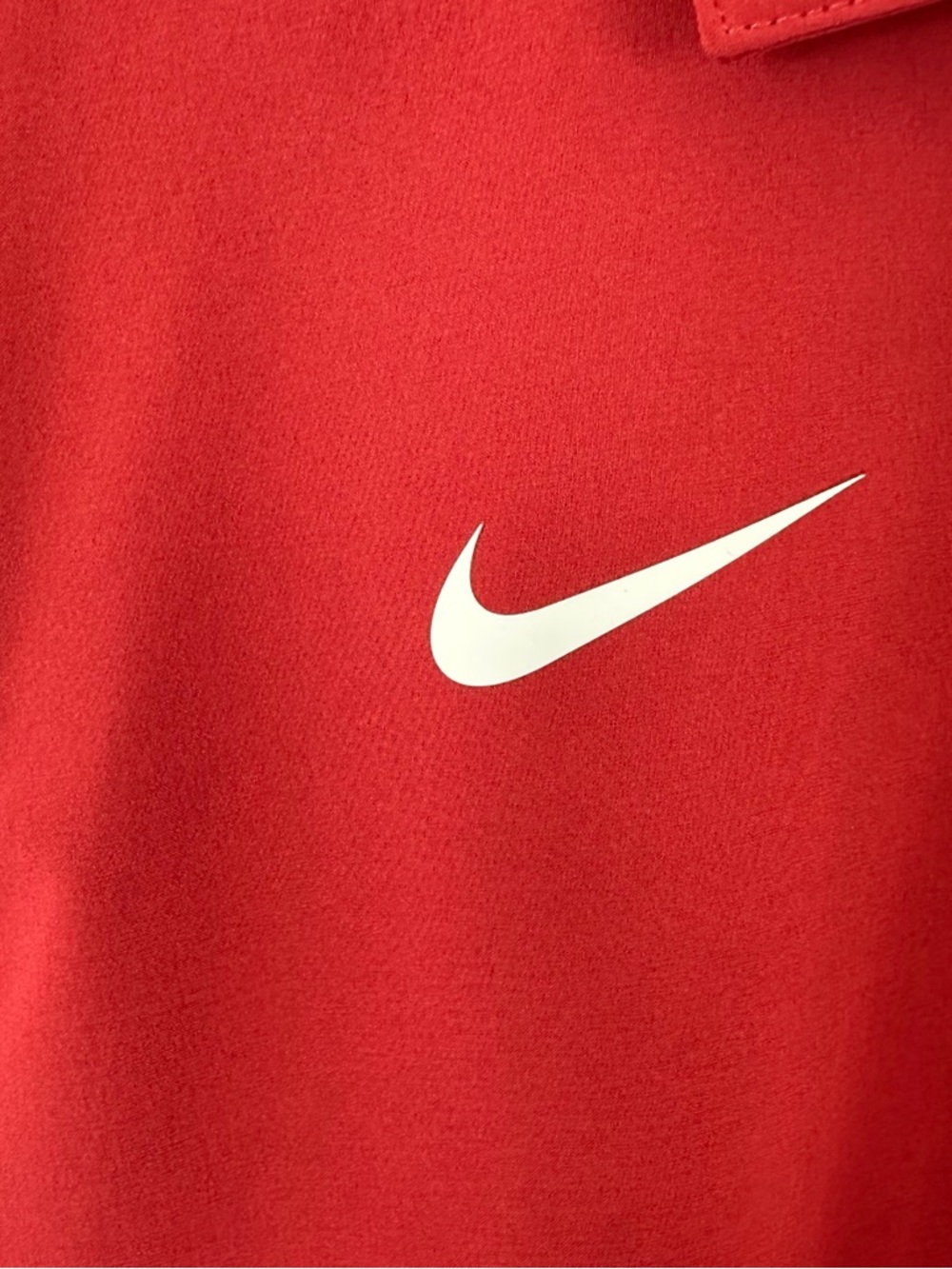 Nike Dri-Fit Red Polo Razorback Patch L - Picture 3 of 6
